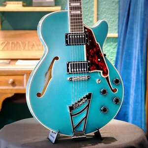 送料無料 新品 ストラップ付 D'Angelico ディアンジェリコ エレキギター Premier SS Stairstep Ocean Turquoise ケース付 検品調整済出荷