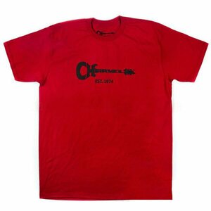 特価アウトレット 新品未使用 Charvel シャーベル Guitar Logo Men's TShirt Red Medium Tシャツ メンズ Mサイズ 赤 コットン100％ ロックT