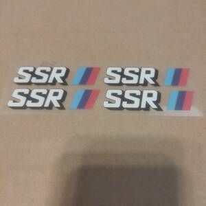 【送料無料】SSR(スピードスターレーシング)　ステッカー　ホワイト　①