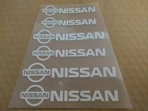 【送料無料】 NISSAN(日産) 耐熱ステッカー シルバー 大中小６枚セット ②　NISMO ニスモ