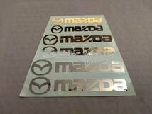 【送料無料】 MAZDA(マツダ) 耐熱ステッカー ゴールド 大中小６枚セット ②_画像1