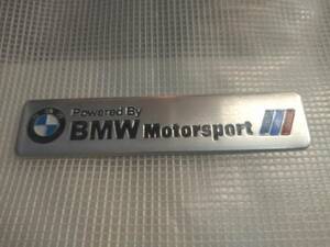 【送料無料】BMW Motorsport エンブレムプレート　横12.1cm×縦2.8cm ② 