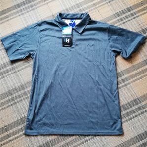 新品　メンズＬＬ　 半袖ポロシャツ　A.D.ONE ダークグレー　メガドライ
