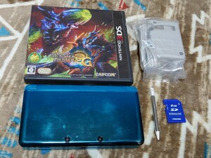 3DS 本体 充電器 タッチペン SDカード モンスターハンター3G