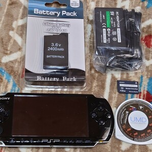 PSP 3000 本体 バッテリー 充電器 メモリースティック グランツーリスモ