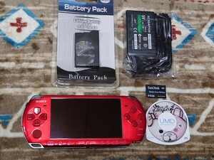 PSP 3000 本体 充電器 バッテリー メモリースティック スーパーダンガンロンパ2