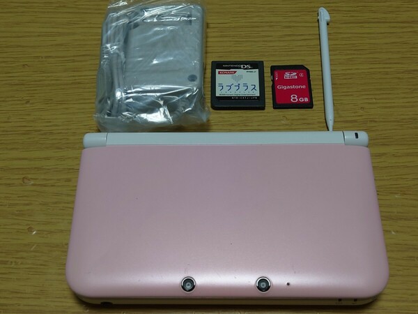 3DS LL 本体 充電器 タッチペン SDカード ラブプラス