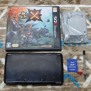 3DS 本体 充電器 タッチペン SDカード モンスターハンタークロスの画像1