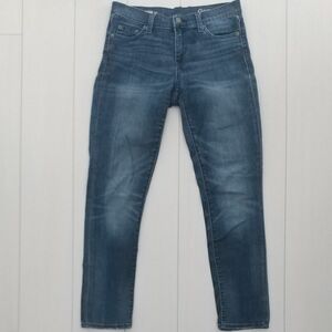 GAP ギャップ ストレッチ ガールフレンドデニム パンツ ジーンズ レギュラー 24インチ SからM ウエスト実寸74 股下70