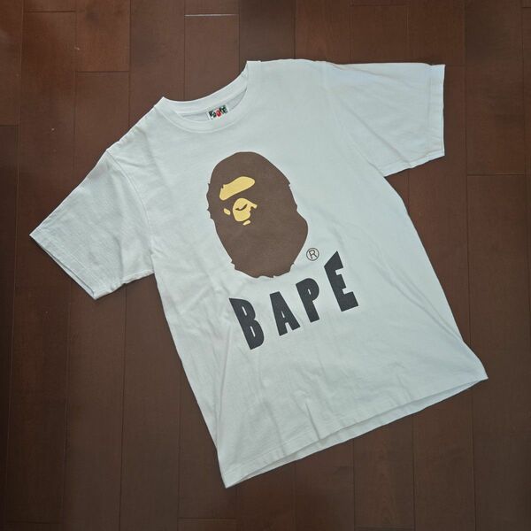 BAPE　アベイシングエイプ 　メンズ　Tシャツ　ホワイト　M