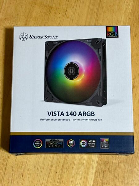 未使用　Silver Stone 140mm　VISTA PWM ARGB SST-VS140B-ARGB　ケースファン