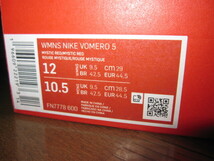 一回短時間着用 Nike zoom Vomero 5 WMNS Mystic Red MENS 28.5cm/WMNS 29cm/US12/UK9.5 ナイキ ボメロ 5 ミスティック FN7778-600レッド _画像8
