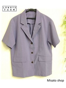*LOWRYS FARM* Lowrys Farm короткий рукав tailored jacket F фиолетовый 