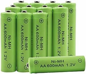 単3電池 充電式 AA 600mAh1.2V ニッケル水素電池 の実容量低自己放電 ソーラーランプ単三電池 家庭用充電式電池時計カ