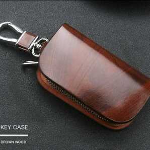【送料無料、匿名配送】新品 各社対応 スマートキーケース 木目調 キーカバー キーホルダー 車用品カー用品