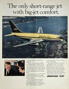 稀少！1967年ボーイング航空広告/Boeing 737/エアライン/旅行/観光/22