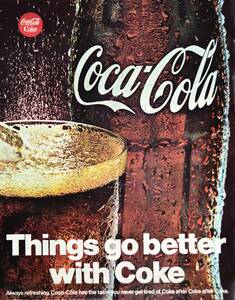  редкостный!1967 год Coca Cola реклама /Coca-Cola/Coke/ безалкогольный напиток /24