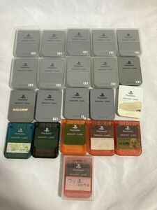 [ set ] first generation PS memory card 21 piece 