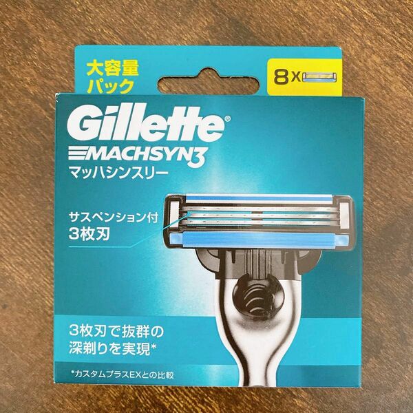 ジレット マッハシンスリー 髭剃り カミソリ 男性 替刃8個入 Gillette 1セット