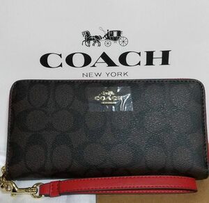 COACH 長財布 ラウンドファスナー