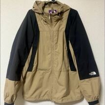 送料230 THE NORTH FACE ノースフェイス パープルレーベル ナイロンジャケット マウンテンジャケット メンズ M ベージュ ブラック NP2820N_画像1