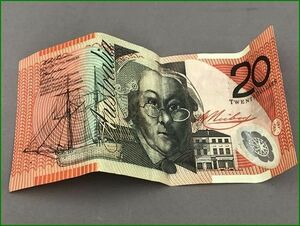  Australia dollar old note 20 dollar . dollar 