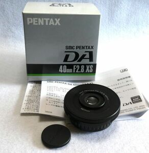 ほぼ新品　ペンタックス PENTAX smc PENTAX-DA 40mm F2.8 XS　元箱あり
