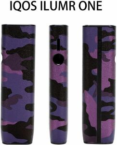 紫色 アイコス イルマワン カバー ケース 360° 全面保護 迷彩柄 PUレザーケース 耐衝撃 加熱式たばこ用アクセサリ 男女兼用 電子タバコ