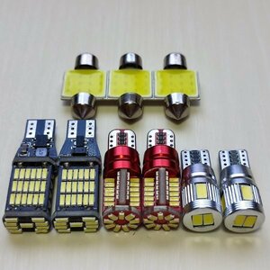 ZE2 インサイト 超爆光！T10 LED ルームランプ バックランプ ポジション球 ナンバー灯 9個セット ホワイト ホンダ /45/57/6/t31