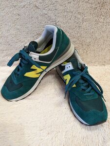 ニューバランスnew balance574　26.5cm 緑色