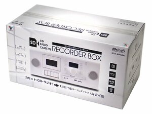 *CCM* exhibition goods / as good as new SD/CD radio cassette recorder remote control attaching KC.D-S.U45(W) white ( control number No-@)