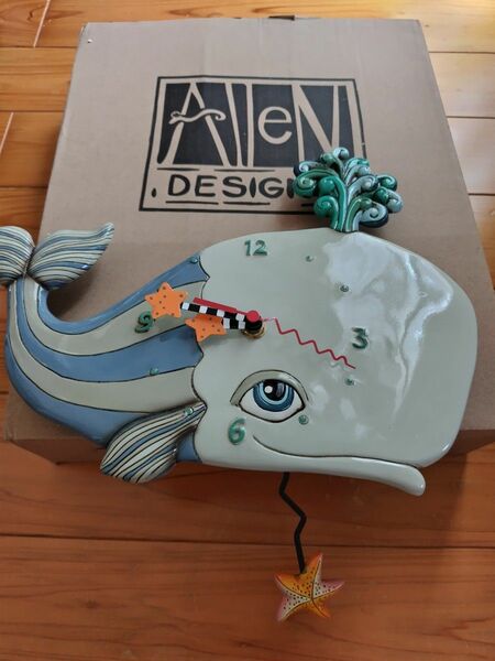 Allen Designs クジラ 振り子時計