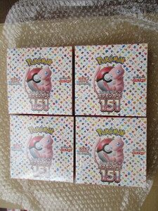 4BOX ポケモンカードゲーム スカーレット&バイオレット 151 強化拡張パック シュリンク付き 未開封