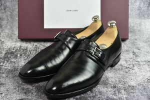 ジョンロブ　マッタ2　7.5D (26.0cm程度)　ブラック　7000ラスト　JOHNLOBB　シングルモンク　プレステージライン