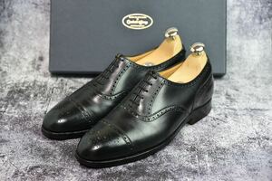 クロケット&ジョーンズ　ウエストミンスター　7E (25.5cm相当)　ブラック　297ラスト　セミブローグ　Crockett&Jones　レザーシューズ