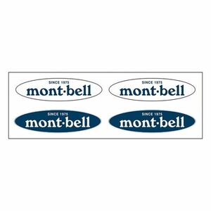 [ Mont Bell ] small 4 sheets set! oval sticker 