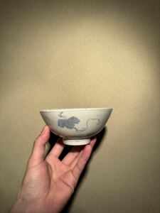 [ navy blue nyak seal tea cup ].... old Imari Joseon Dynasty old Karatsu .. the first period Imari soba sake cup Shino Oribe Buddhist image old blue and white ceramics old Kutani saucepan island Yoshida shop . mountain person 