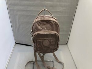 【KIPLING】キプリング　ミニリュックサック　ベージュラベンダー　ナイロン　SY02-EFC