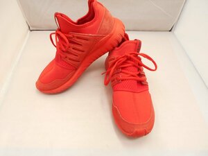 【adidas】アディダス　チューブラー　メンズスニーカー　赤　26cm　SY02-QU8