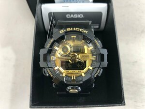 【CASIO　G-SHOCK】カシオジーショック　GA-710GB-1AJF　ゴールド×ブラック　SY02-F1E