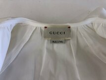 【GUCCI】グッチ　キッズ　ロングスリーブブラウス　ホワイト　ワンポイントカラー　サイズ表記なし　（約90～100ｃｍ相当）　SY02-F5S_画像3