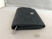 【Louis Vuitton】　ルイ・ヴィトン　モノグラム　ポルトフォイユイリス　コンパクト　二つ折り財布　ブラック　レザー　SY02-F6G_画像6