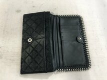 【STELLA McCARTNEY】ステラマッカートニー　二つ折長財布　ブラック　アセテート・ポリエステル　SY02-F3U_画像7