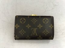 【Louis Vuitton】　ルイ・ヴィトン　モノグラム　折りがま口財布　ブラウン　SY02-EXC_画像2