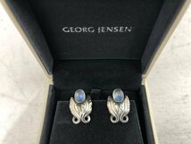 【GEORG JENSEN】ジョージジェンセン　925S　イヤリング　ムーンストーン108　SY02-EVE_画像1