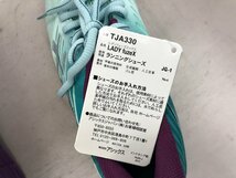 【asics　LADY　fuzeX】アシックス　レディフューズエックス　スニーカー　ミントグリーン×パープル　合成繊維　25cm　SY02-EPD_画像9