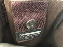 【GIANNI　CHIARINI】ジャンニキアリーニ　ハンドバッグ　シャインボルドー　レザー　SY02-EMX_画像7