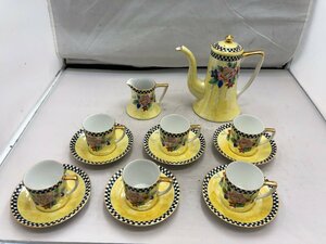 【Noritake】ノリタケ　オールドデミタスセット6客　1920年代　SY02-EGM