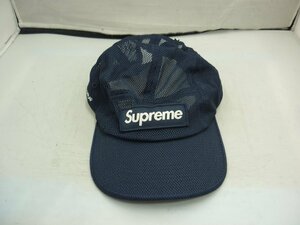 【Supreme】シュプリーム　メッシュキャップ　ネイビー　フリーサイズ（約51～60cmまで調整可能）　SY02-DZZ