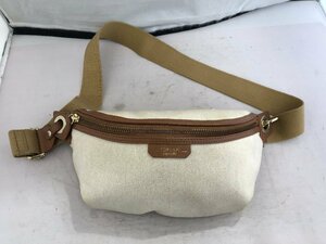 [TOPKAPI TREASURE]topkapito leisure waist bag ivory × Brown synthetic fibre cloth SY02-EQR